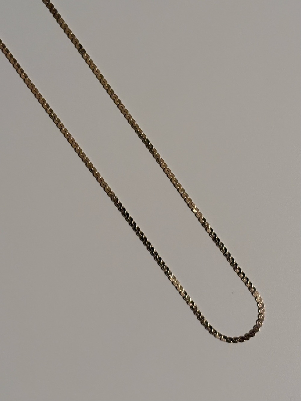 10K Gold Rope Chain Necklace 16”
